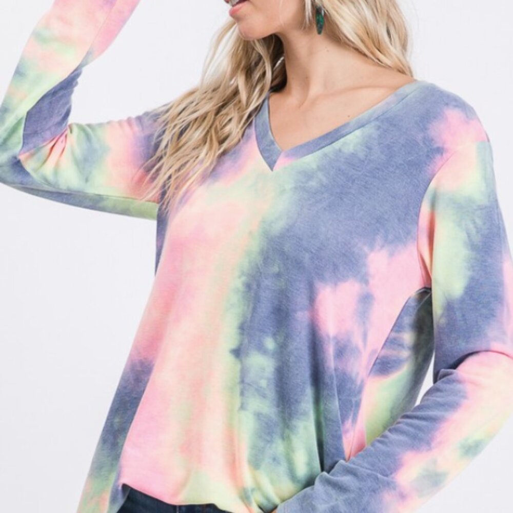 Heimish Tie Dye Print Top - Picture 3 of 5